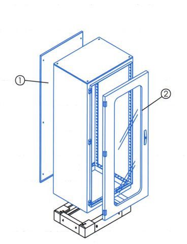 VFRP IP 55 με πόρτα με τζάμι